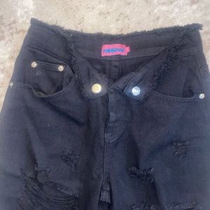 Black Edikted low rise jeans
